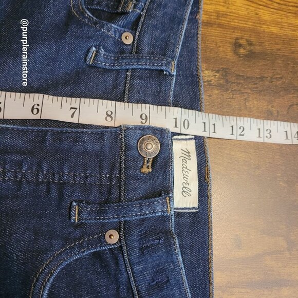 Madewell Jeans 28 Skinny 9" Mid Rise Woodland Wash MA938 Tummy Control Stretch - Picture 10 of 13